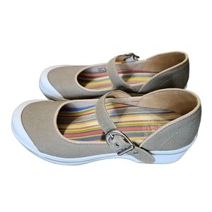Dansko Vegan Mary Jane Canvas Clogs Adjustable Strap 39